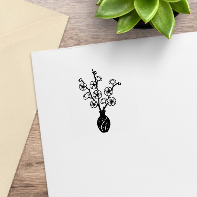 Tampons Encreurs Sakura Cherry Blossom Vase 1x1 (Créateur téléchargé)