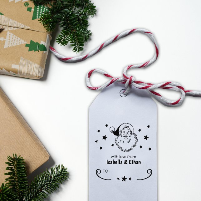 Tampons Encreurs Santa Claus Joyeux Noël, Balise Couple (Créateur téléchargé)