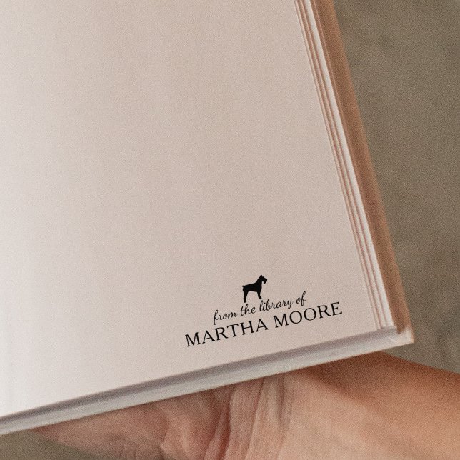 Tampons Encreurs Schnauzer Chien minimaliste de la bibliothèque de, (Créateur téléchargé)
