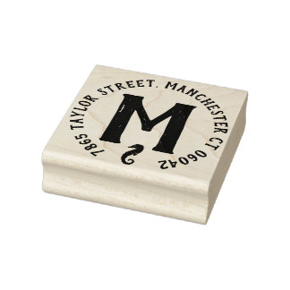 Tampons Encreurs Seahorse Monogramme Adresse de retour