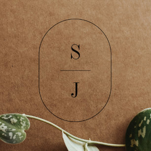 Tampons Encreurs SHYLAH Monogramme Boho Mariage unique Timbres en c