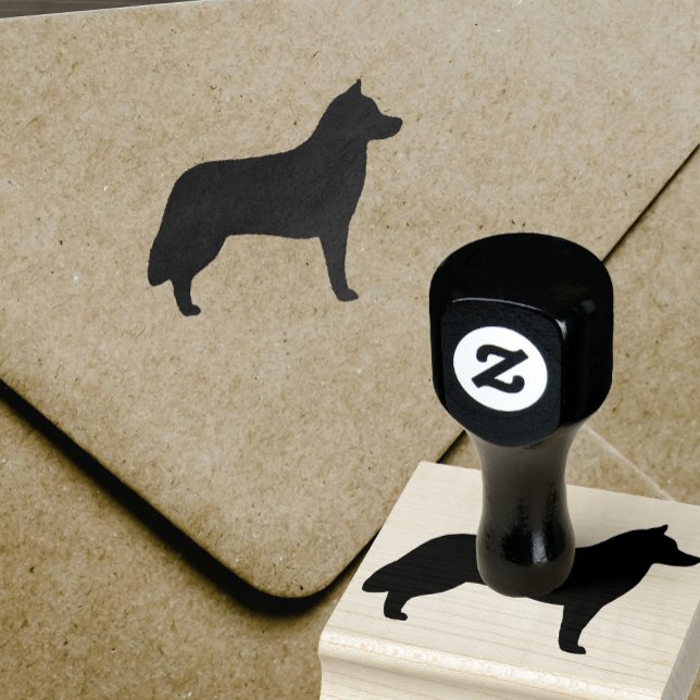 Tampons Encreurs Sibérie Husky Chien race Silhouette (Créateur téléchargé)