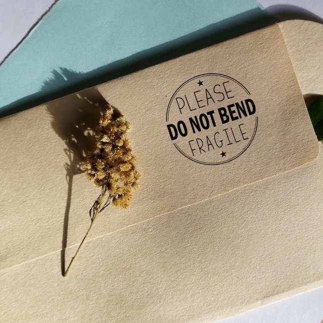 Tampons Encreurs S'il vous plaît ne pas plier, emballage fragile (Créateur téléchargé)
