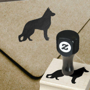 Tampons Encreurs Silhouette de chien de berger allemand