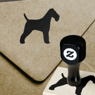 Tampons Encreurs Silhouette de Fox Terrier de fil