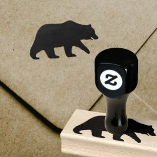 Tampons Encreurs Silhouette d'ours gris