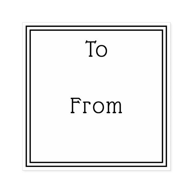 Tampons Encreurs Simple élégant à partir du cadeau (Impression)