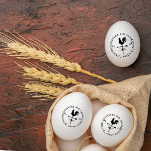 Tampons Encreurs Simple et rustique OEufs Vintages de ferme de no