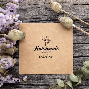 Tampons Encreurs Simple Floral Fabriqué à la main, personnalisé