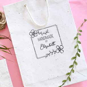 Tampons Encreurs Simple Floral Fabriqué à la main, sur mesure
