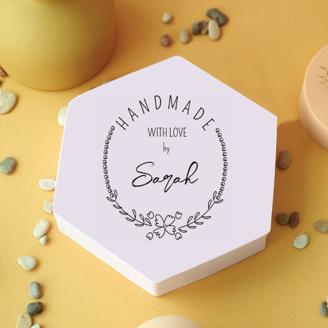 Tampons Encreurs Simple Floral fait à la main avec amour (Créateur téléchargé)