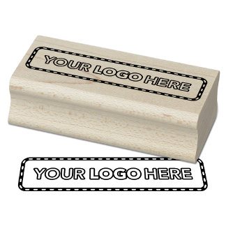 Tampons Encreurs Simple Logo Business Branding Rubber Stamp