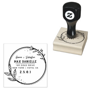 Tampons Encreurs Simple Moderne Professionnel Gras Courbe Botanique