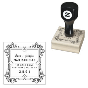 Tampons Encreurs Simple Moderne Professionnel Gras Courbe Botanique