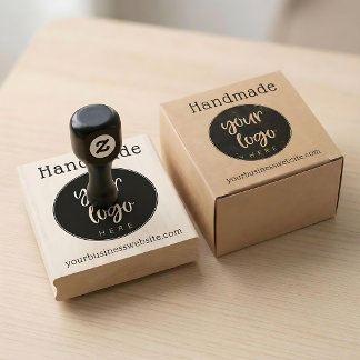 Tampons Encreurs Site Web de Logo d'Entreprise Fait Main Personnali