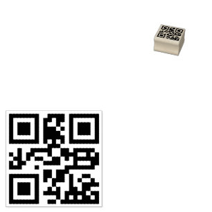 Tampons Encreurs Site Web Personnalisé Scannable Code QR Caoutchouc