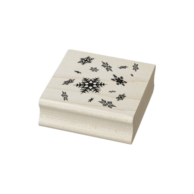 Tampons Encreurs Snowflakes Scrapbook Art Stamper en bois (Tampon)