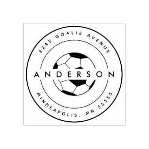 Tampons Encreurs Soccer Nom personnalisé Sports