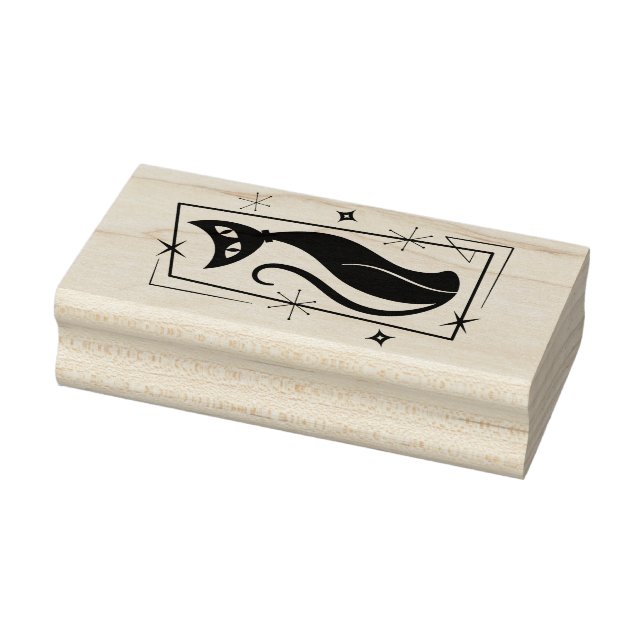 Tampons Encreurs Star atomique Cool Cat MidCentury Moderne MOD MCM (Tampon)