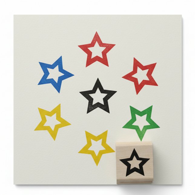 Tampons Encreurs Star Loyalty Card Mini Stamp (Mini star stamp. Great for use as loyalty card stamper.)