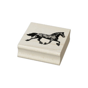 Tampons Encreurs Stéron noir friésien, beauté noire, cheval