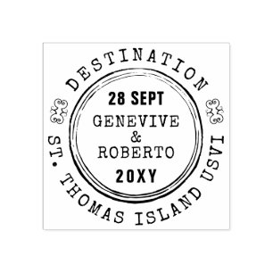 Tampons Encreurs Style d'aéroport de passeport Vintage de mariage d