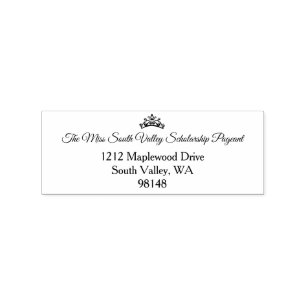 Tampons Encreurs Style Miss USA Pageant en caoutchouc Stamp
