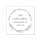 Stylo Wreath Round Nom de famille Adresse de retou