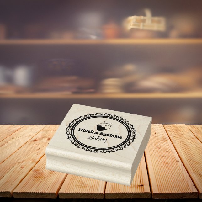 Tampons Encreurs Sucre Boulangerie Boutique Gâteaux Sur Mesure Choc (Créateur téléchargé)