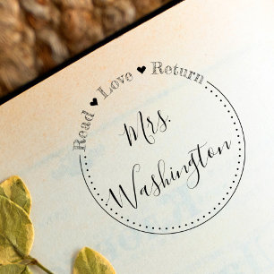 Tampons Encreurs Sweet Hearts Read Love Return Livre de l'enseignan