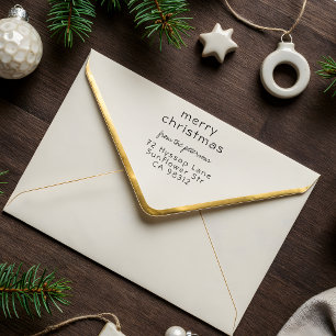 Tampons Encreurs Sweet Simple Joyeux Nom de Noël Adresse de retour