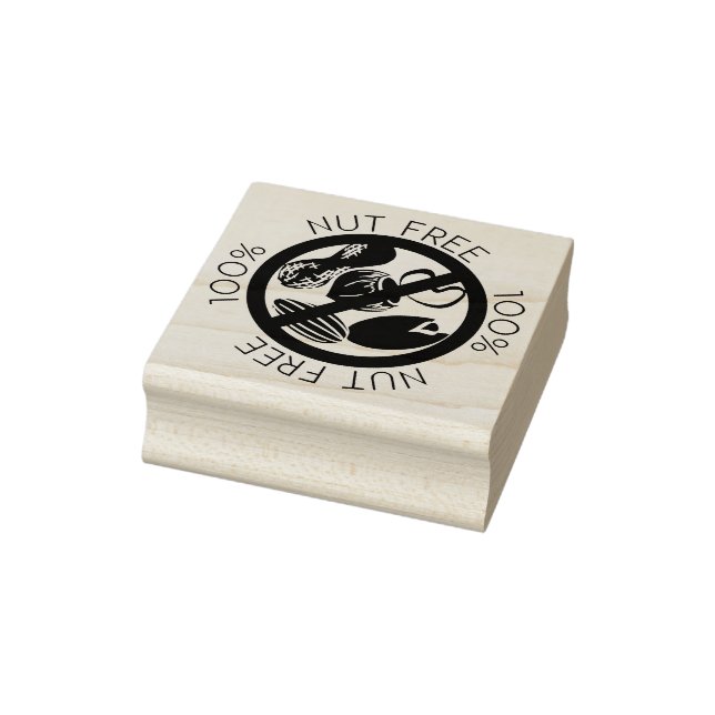 Tampons Encreurs Symbole 100% Nut Sans cacahuètes ni noix d'arbre (Tampon)