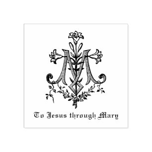 Tampons Encreurs Symbole marial de la Vierge Catholique