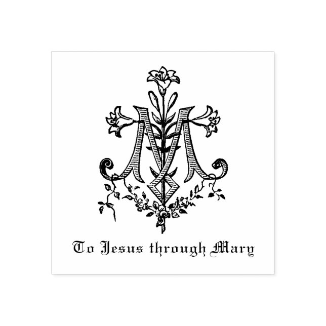 Tampons Encreurs Symbole marial de la Vierge Catholique (Impression)