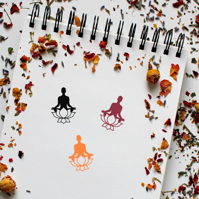 TAMPONS ENCREURS SYMBOLE YOGA LOTUS (Créateur téléchargé)