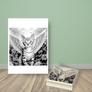 Tampons Encreurs Tabby Kitten Angel Wings Halo