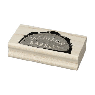 Tampons Encreurs Taco Cute Nom des enfants