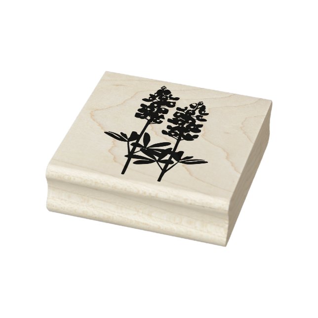 Tampons Encreurs Texas Hill Country Bluebonnets en caoutchouc (Tampon)