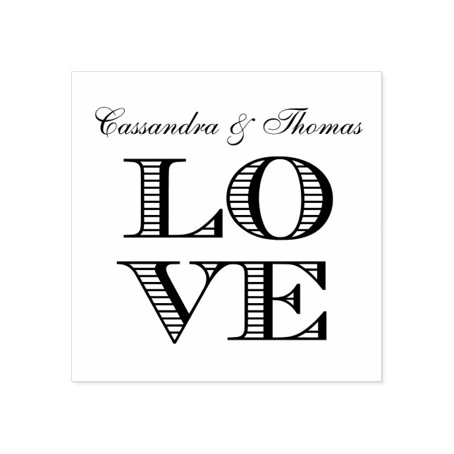 Tampons Encreurs Texte graphique LOVE (Impression)