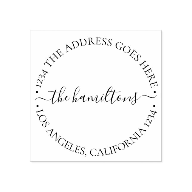 Tampons Encreurs Texte personnalisé personnalisé au sein d'un cercl (Impression)