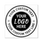 Texte personnalisé rond avec logo