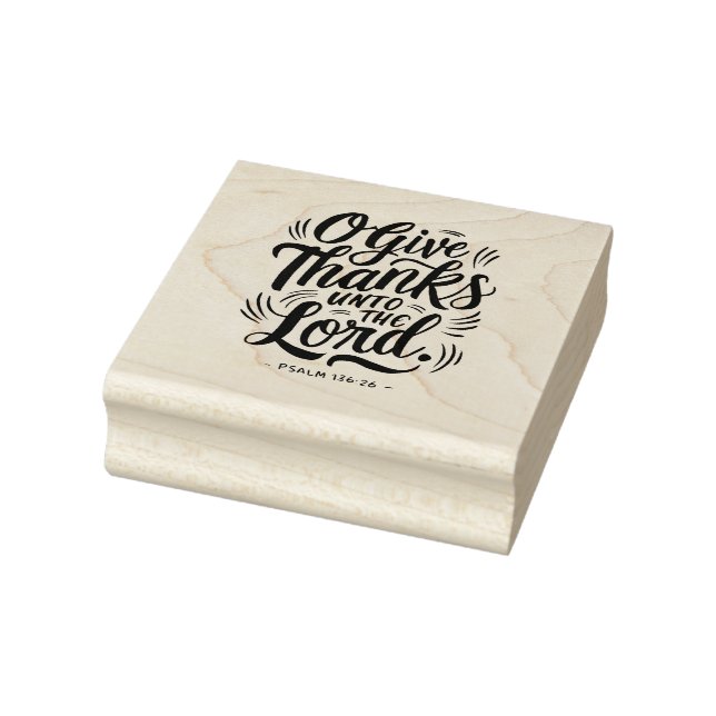Tampons Encreurs Thanksgiving Day Bible Verse : Psaume 136:26 (Tampon)