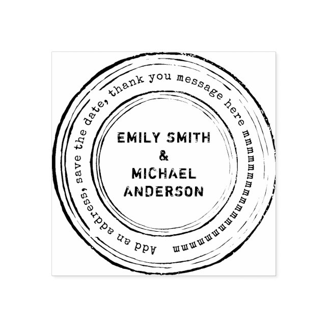 Tampons Encreurs Tige ronde sur mesure style détendu Grunge 2 (Impression)