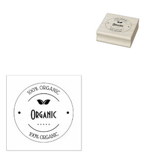 Tampons Encreurs Timbre 100% biologique personnalisé Sceau écolog