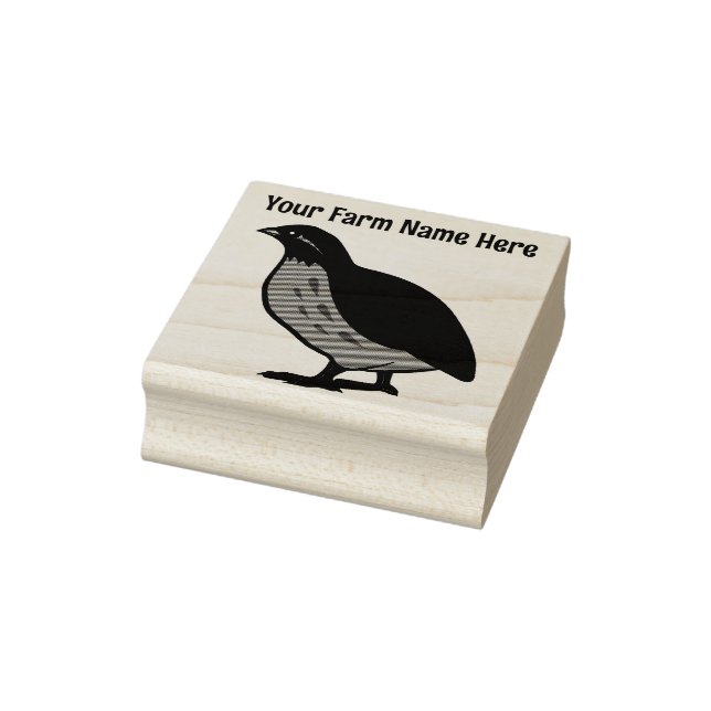 Tampons Encreurs Timbre Coturnix Quail Farm personnalisé (Tampon)