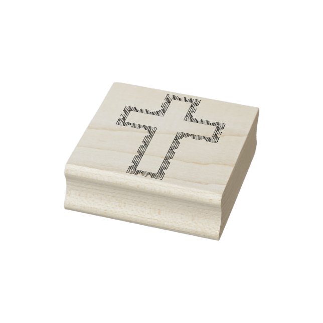 Tampons Encreurs Timbre croix de ligne abstraite (Tampon)