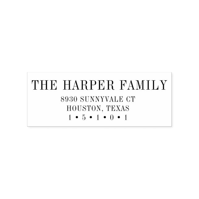 Tampons Encreurs Timbre d'adresse de retour classique (Impression)