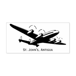 Tampons Encreurs Timbre d'aéronef de destination vintage