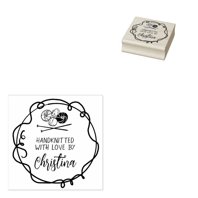 Tampons Encreurs Timbre d'Art Bois sur mesure fait à la main (Tamponné)