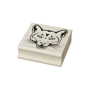 Tampons Encreurs timbre d'art de chat sauvage